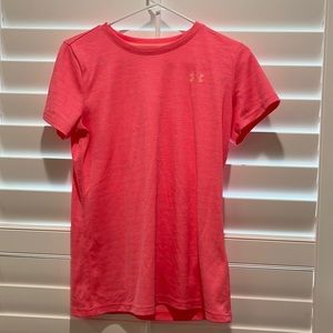 Under armour pink workout top